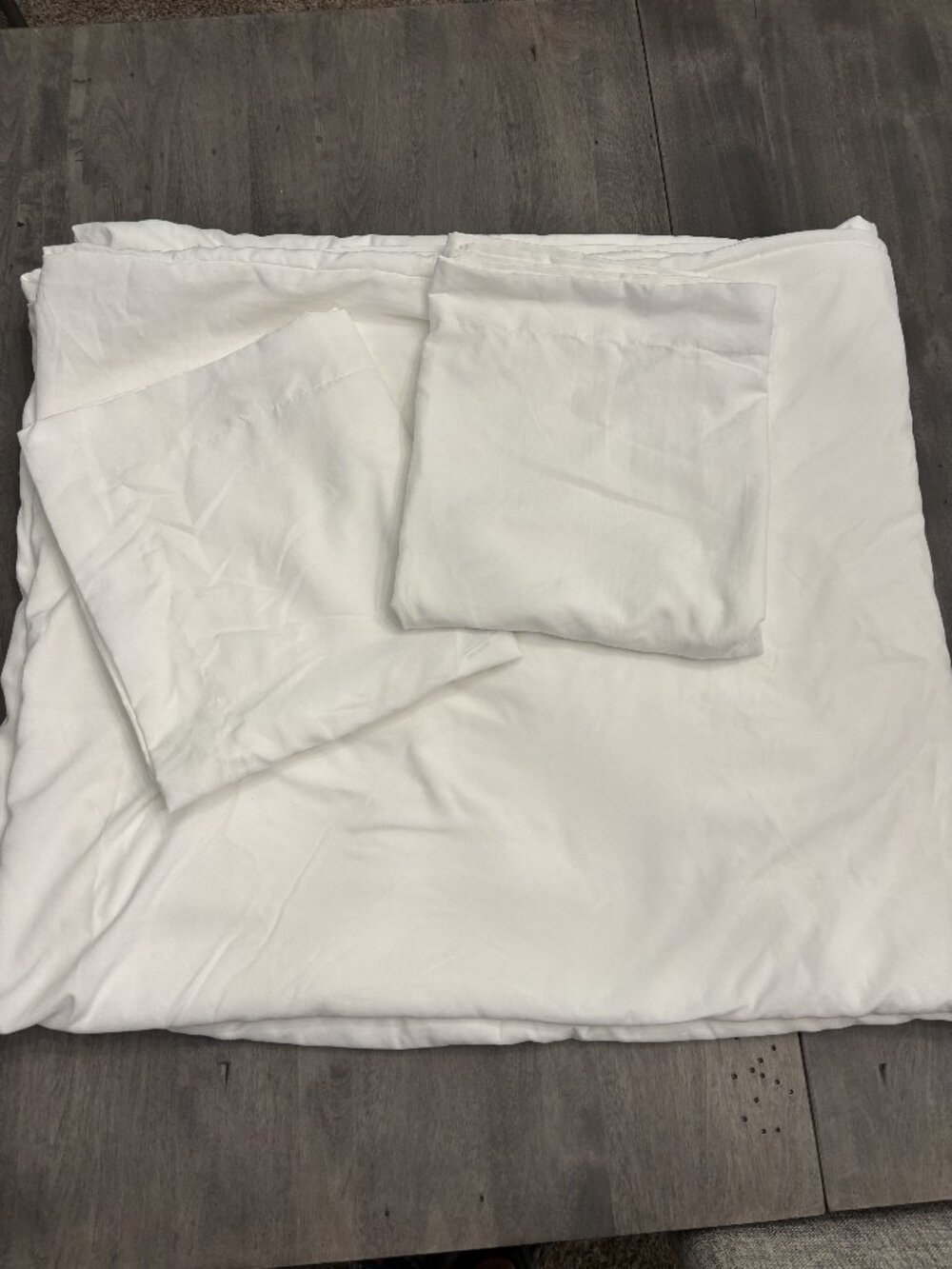 Bedsure King Size Duvet cover set-White-New